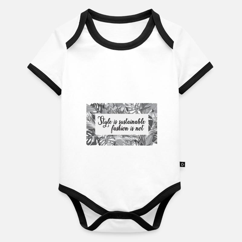 Nachhaltigkeit Baby Bio-Kurzarm-Kontrastbody