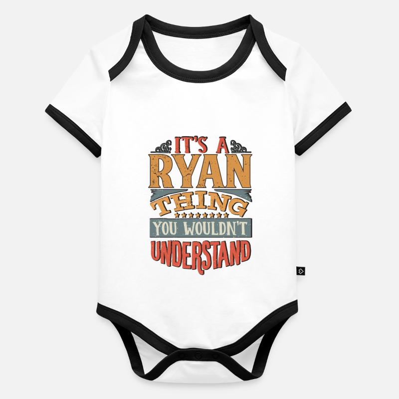 C’est une chose ryan que vous ne comprendriez pas - Ryan Body Bébé bio contrasté manches courtes