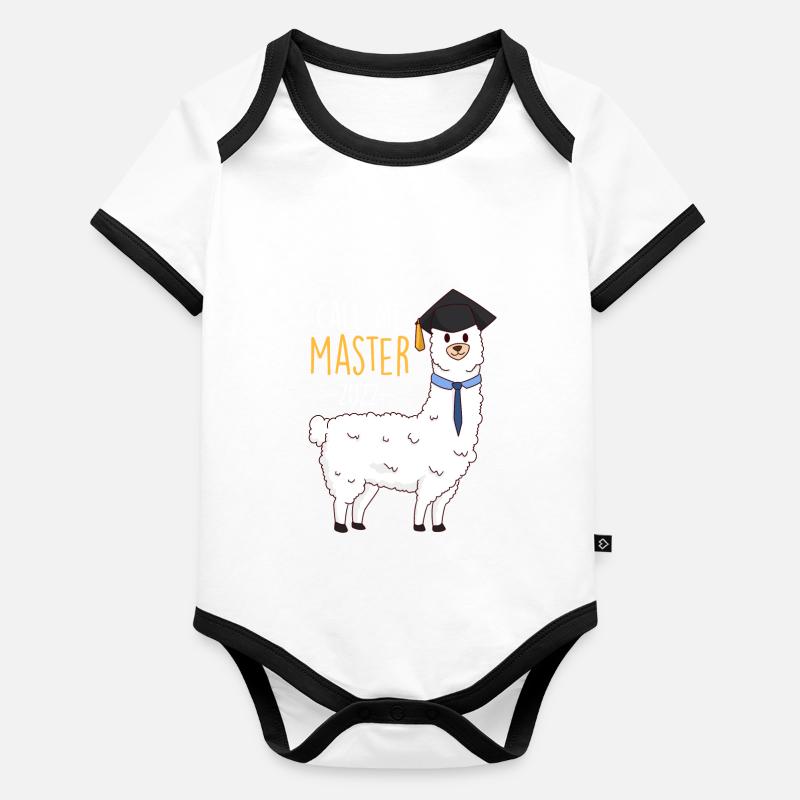 Master 2022 Appelez-moi Master Body Bébé bio contrasté manches courtes