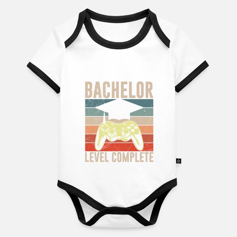 Bachelor Level Complete Bachelor Abschluss Baby Bio-Kurzarm-Kontrastbody