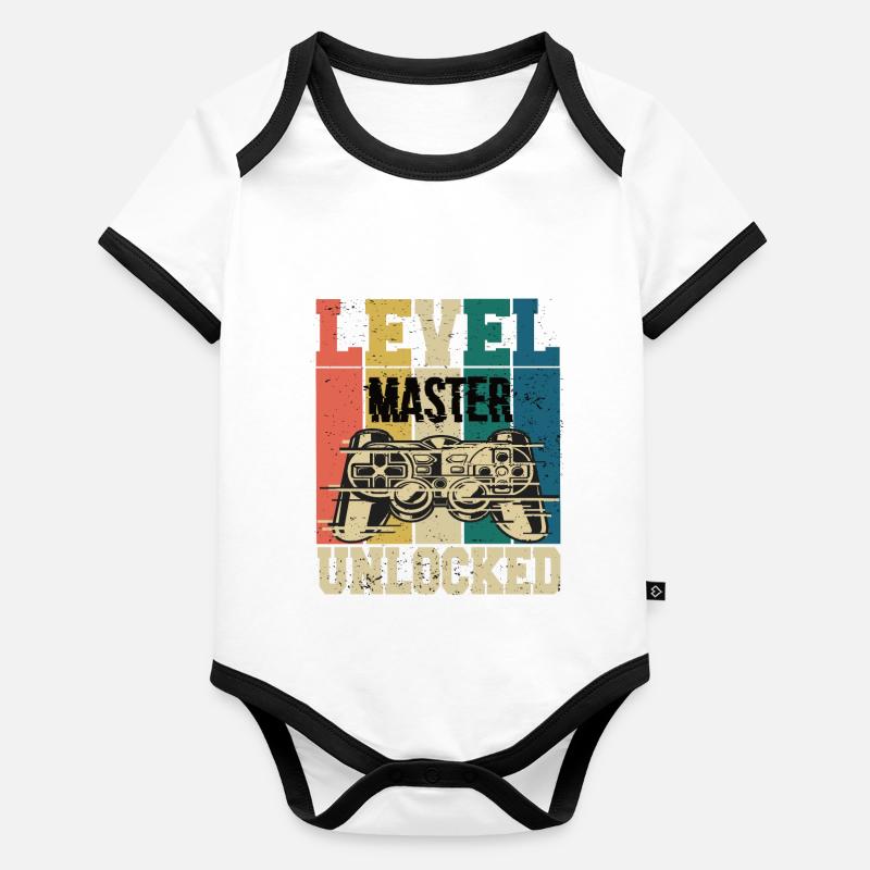 Level Master Unlocked Organic Baby Contrasting Bodysuit