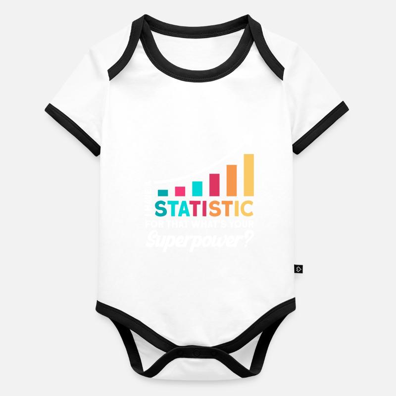 Statistik Analyst Statistiker Geschenk Baby Bio-Kurzarm-Kontrastbody
