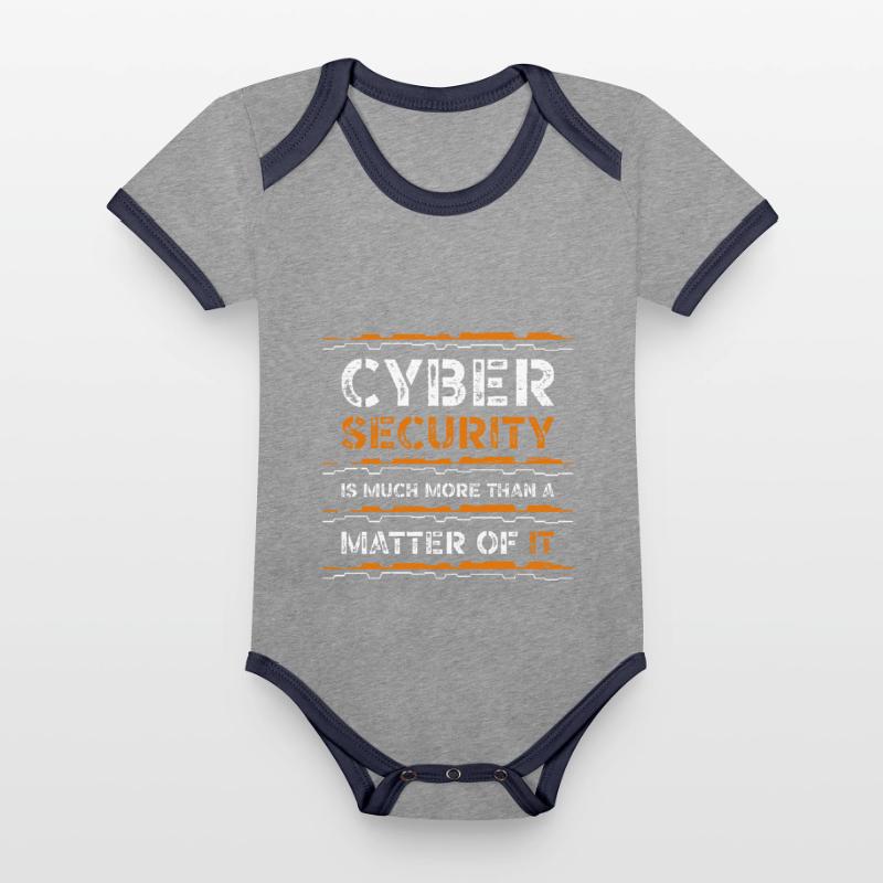 Coding Computer Security Code Monkey Data Science Organic Baby Contrasting Bodysuit