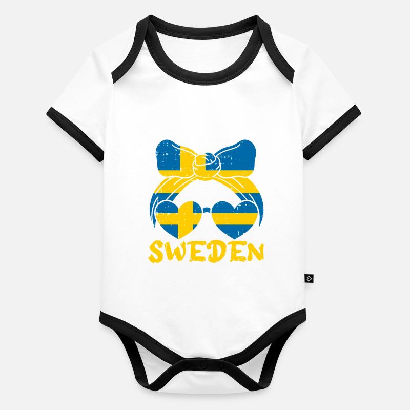 Sweden Organic Baby Contrasting Bodysuit