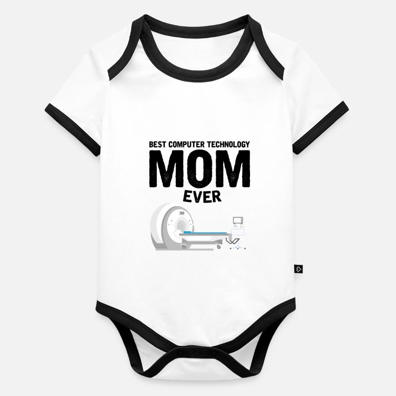 Beste Computer Technologie Mama Geschenk MRI CT Baby Bio-Kurzarm-Kontrastbody
