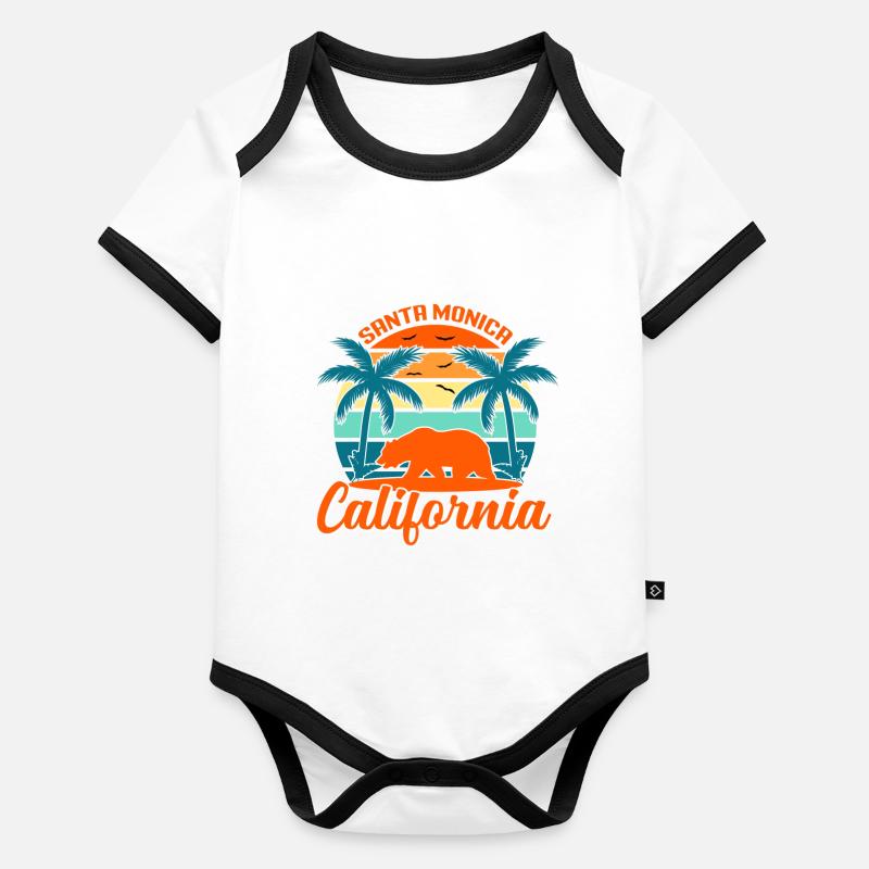 California Baby Bio-Kurzarm-Kontrastbody