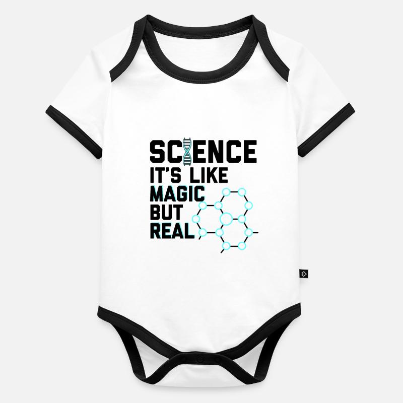 Magie der Wissenschaft Baby Bio-Kurzarm-Kontrastbody