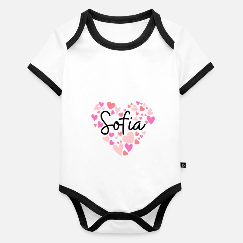 I love Sofia Organic Baby Contrasting Bodysuit