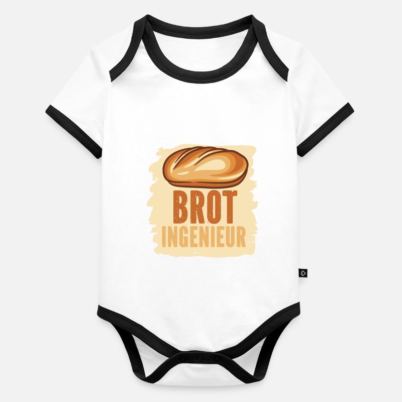 Bäcker Backen Konditor Baby Bio-Kurzarm-Kontrastbody
