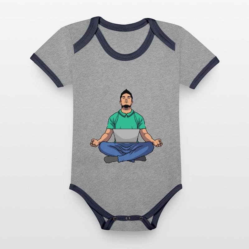 Programmer Coder Software Developer Organic Baby Contrasting Bodysuit