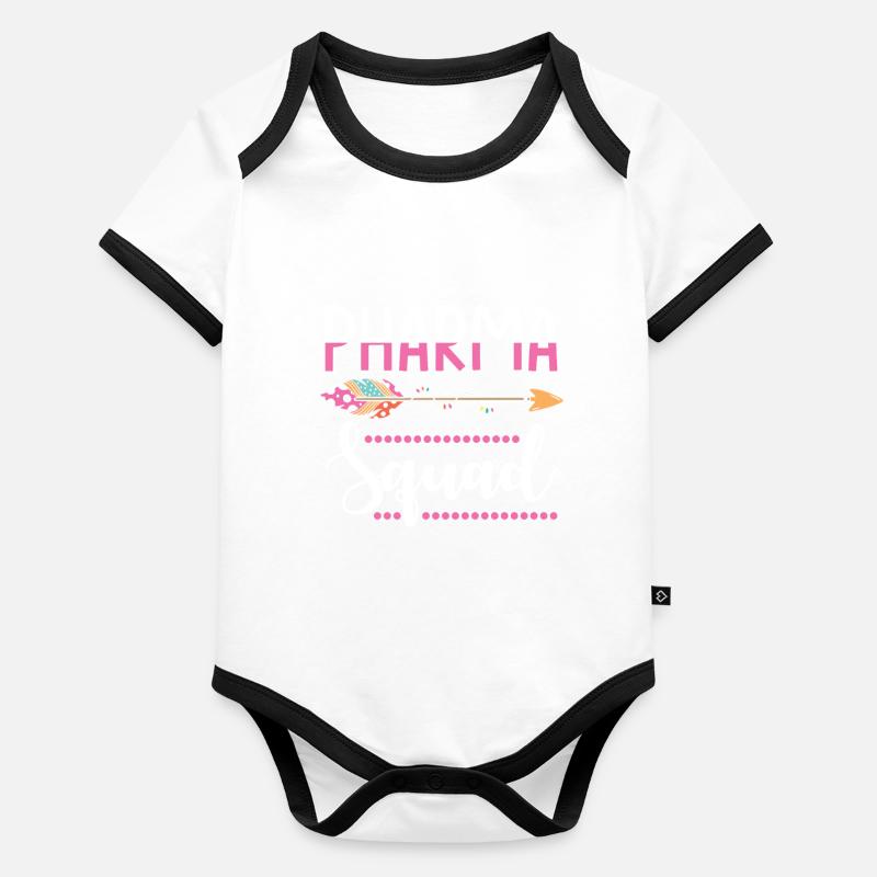 Apothekerin Baby Bio-Kurzarm-Kontrastbody
