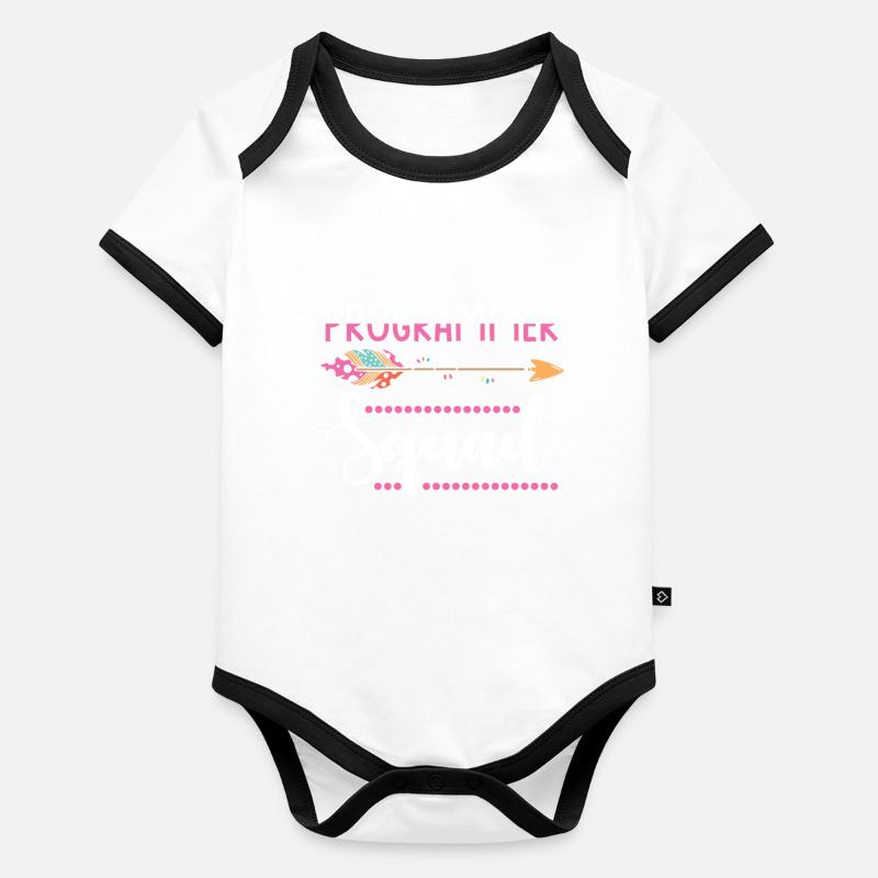 Équipe féminine du groupe de programmeurs Body Bébé bio contrasté manches courtes