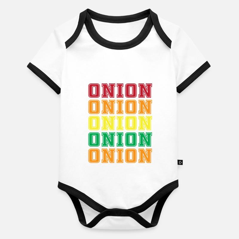 Onion Organic Baby Contrasting Bodysuit