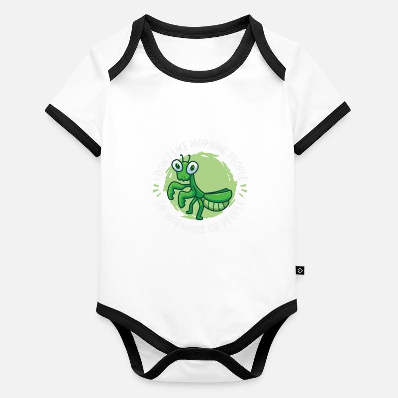 mante Body Bébé bio contrasté manches courtes