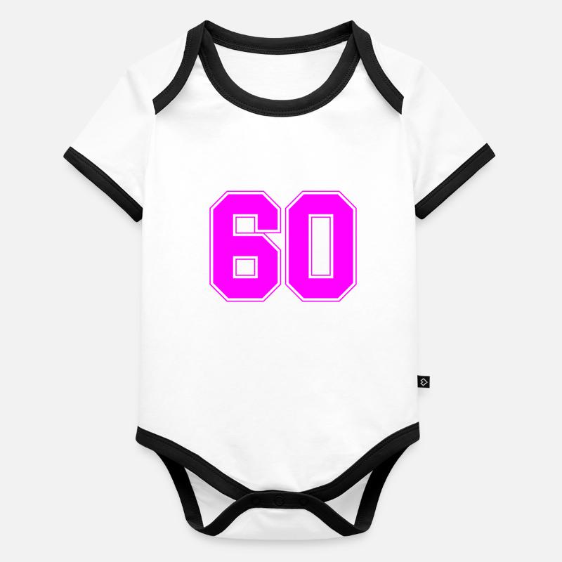 zestig Baby Bio-Kurzarm-Kontrastbody