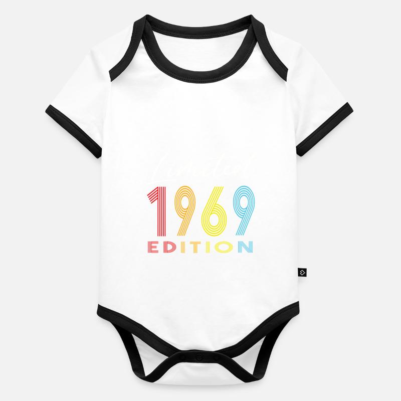 Édition limitée 1969 Body Bébé bio contrasté manches courtes