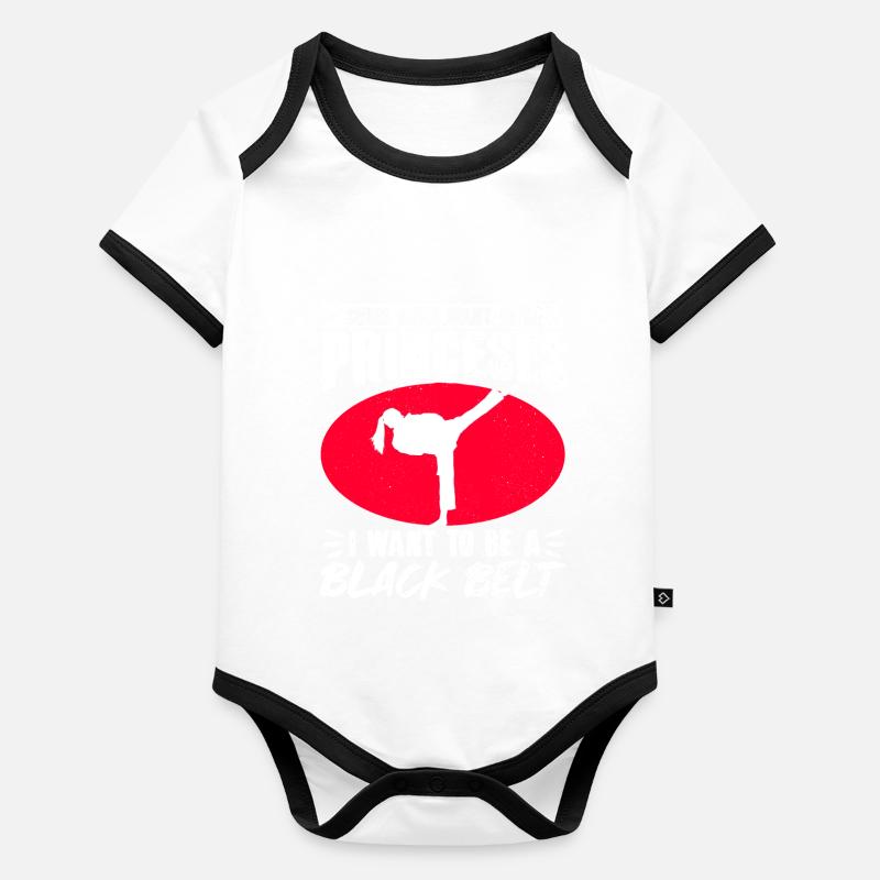 TKD Korean Martial Arts Tae Kwon Baby Bio-Kurzarm-Kontrastbody