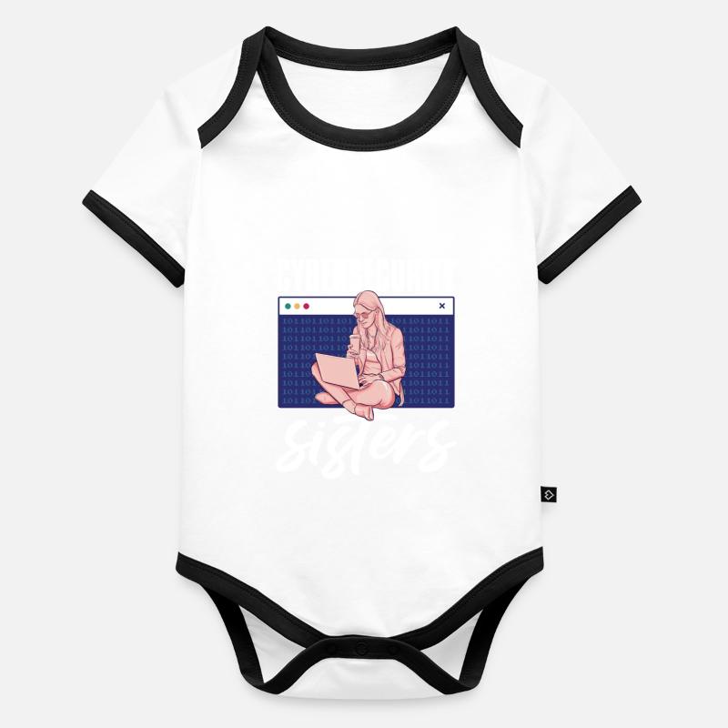 Programmierer Coder Software Entwickler Baby Bio-Kurzarm-Kontrastbody