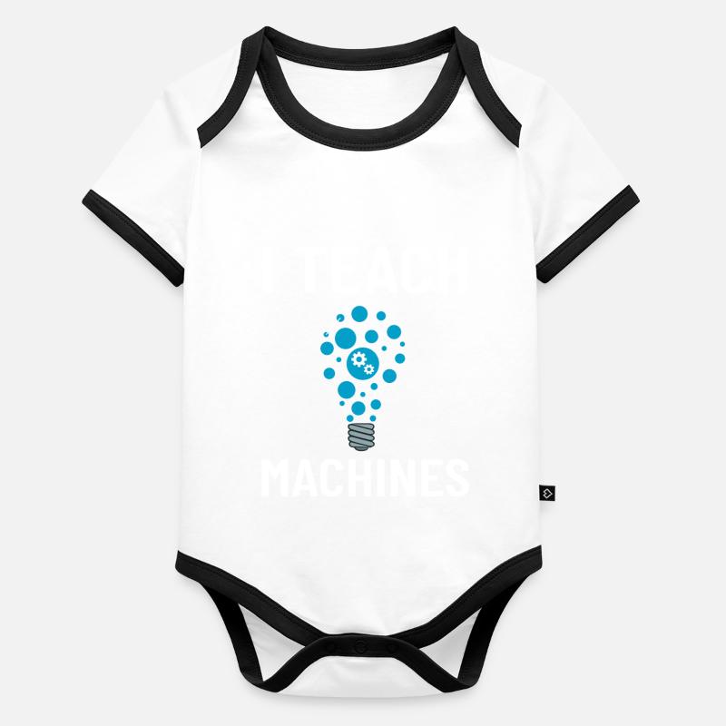 Machine Learning Intelligence Artificielle IA Body Bébé bio contrasté manches courtes