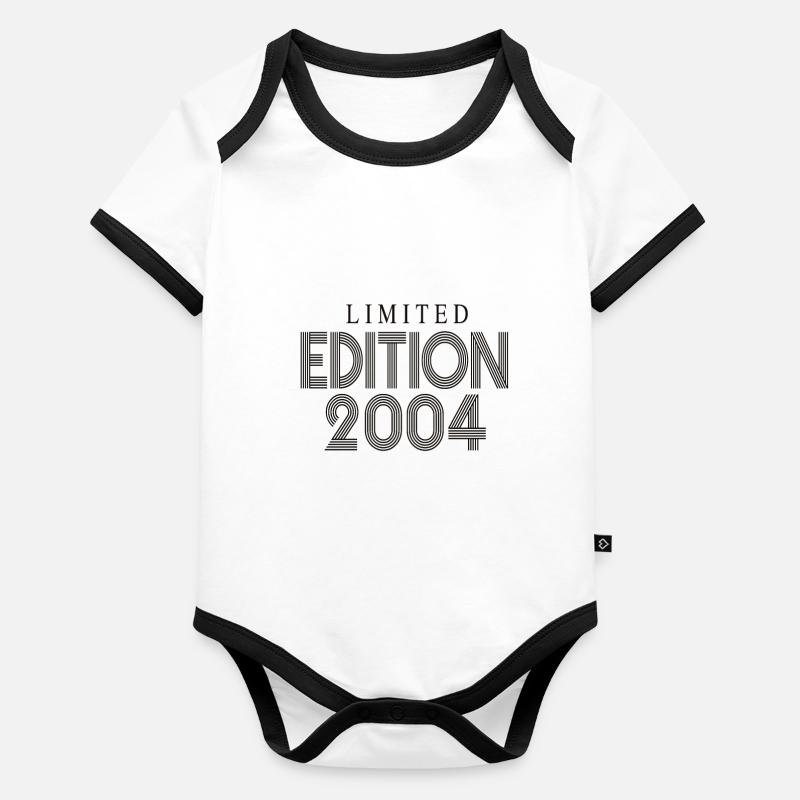 Édition limitée 2004 Body Bébé bio contrasté manches courtes