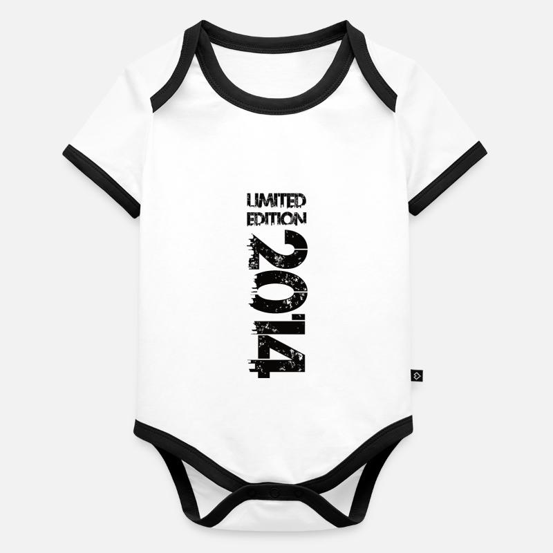 Limited Edition 2014 Baby Bio-Kurzarm-Kontrastbody