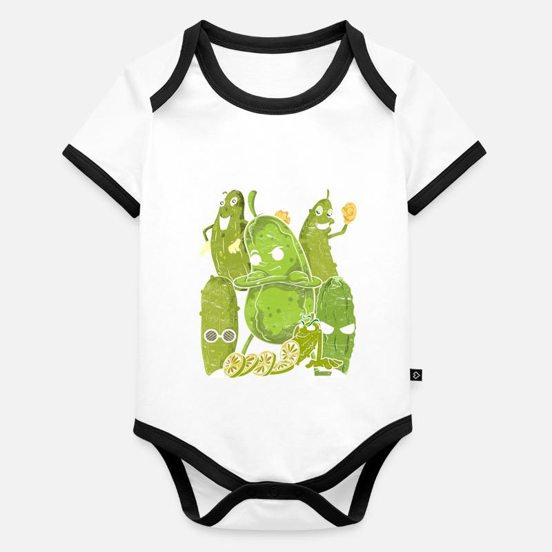 Cucumber Organic Baby Contrasting Bodysuit