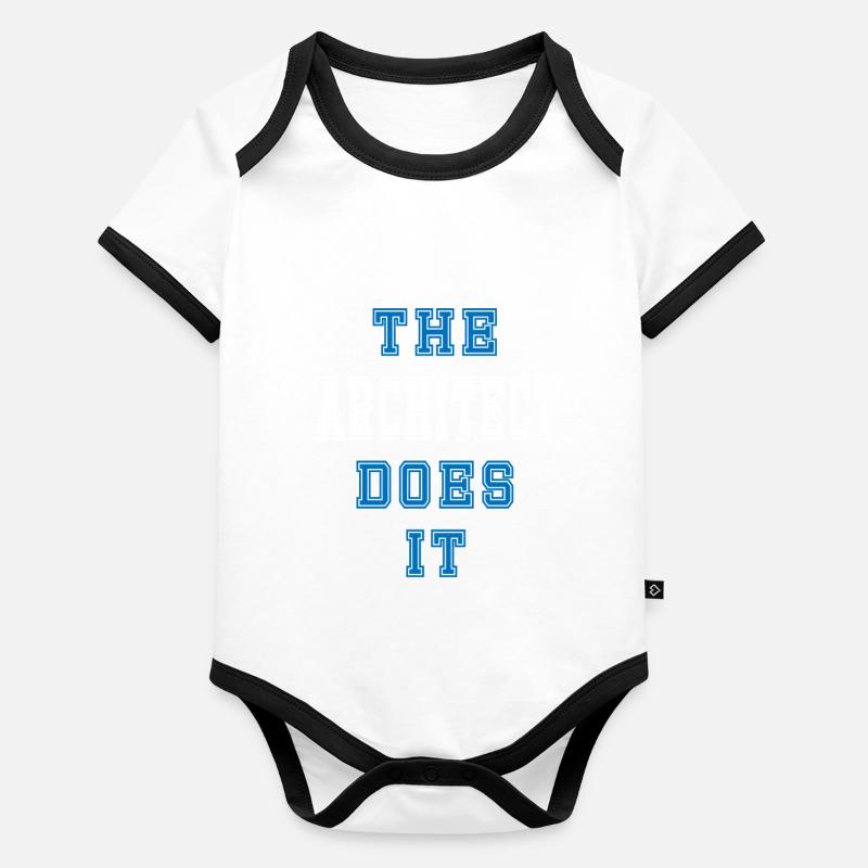The Architekt does it Architekt Geschenk Organic Baby Contrasting Bodysuit