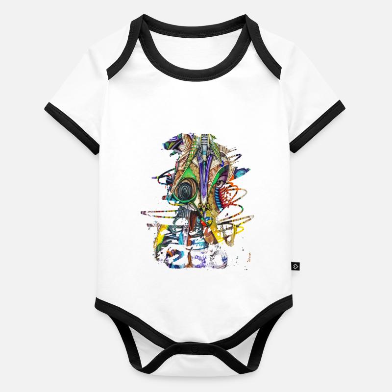 Graffiti art graffiti style graffiti Splash Body Bébé bio contrasté manches courtes