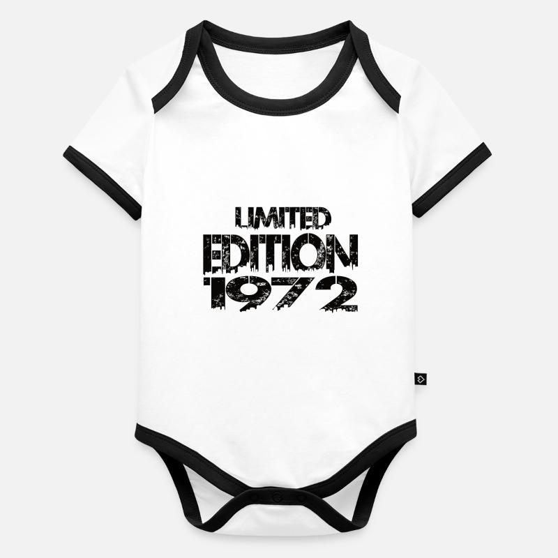 Édition limitée 1972 Body Bébé bio contrasté manches courtes