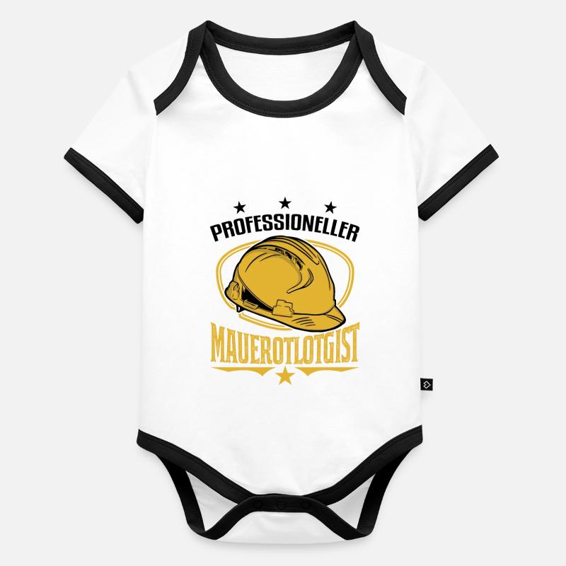 Professional Wallologist Master Mason Maurer Organic Baby Contrasting Bodysuit