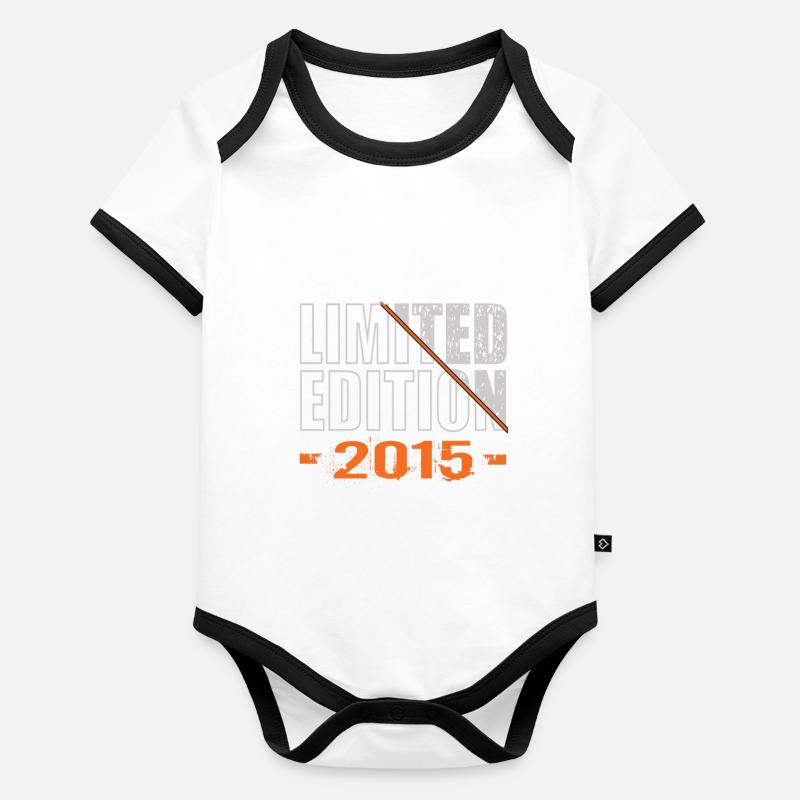 Limited Edition 2015 Baby Bio-Kurzarm-Kontrastbody