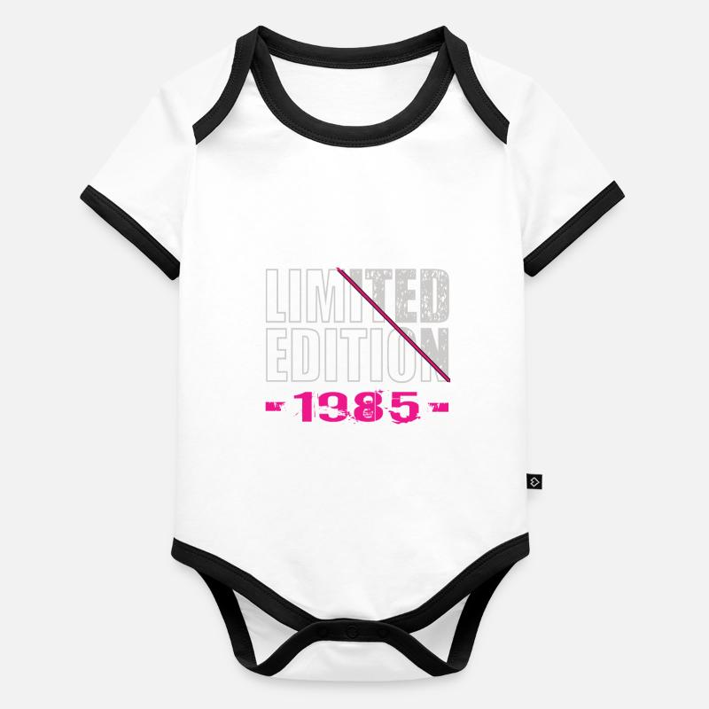Limited Edition 1985 Baby Bio-Kurzarm-Kontrastbody