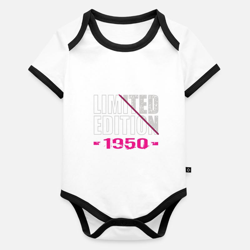 Édition limitée 1950 Body Bébé bio contrasté manches courtes