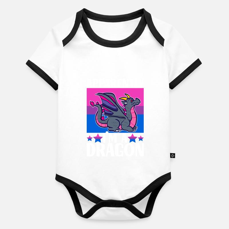 LGBTQ Bisexuell Baby Bio-Kurzarm-Kontrastbody