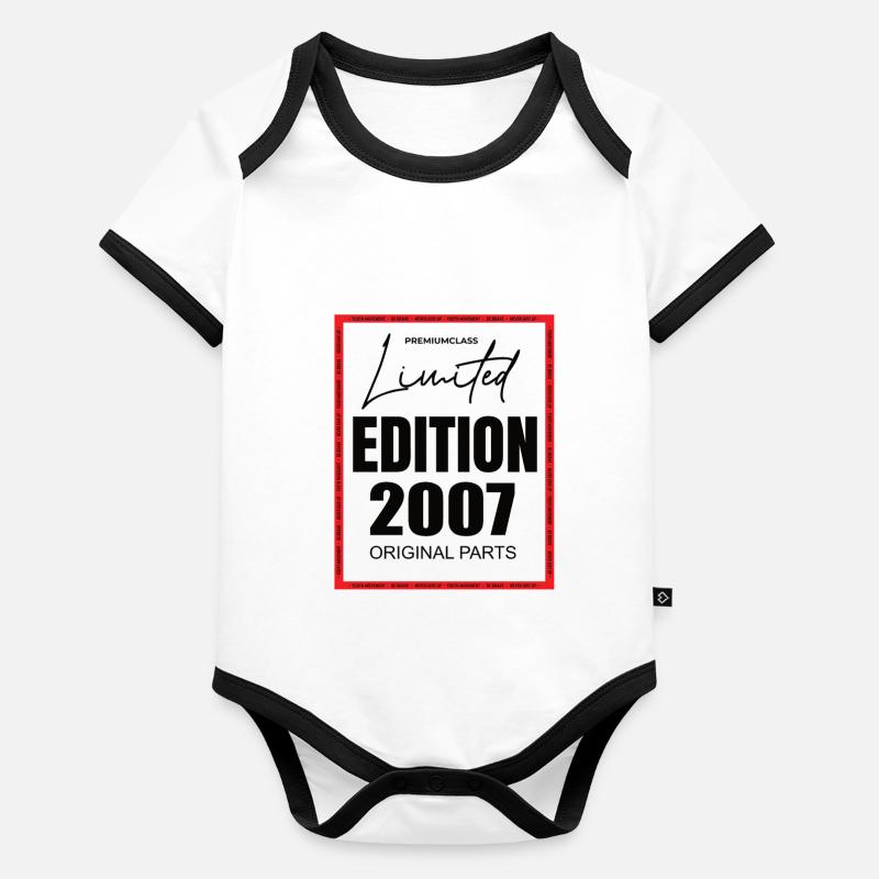 Limited Edition 2007 Baby Bio-Kurzarm-Kontrastbody
