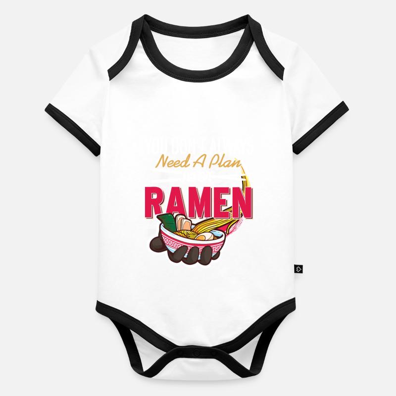 Vous n’avez pas toujours besoin d’un plan, mangez simplement des ramen Body Bébé bio contrasté manches courtes