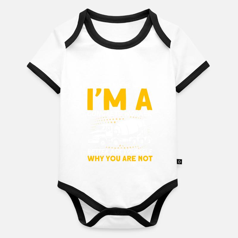 Mieux vaut vous demander pourquoi vous ne le faites pas Body Bébé bio contrasté manches courtes