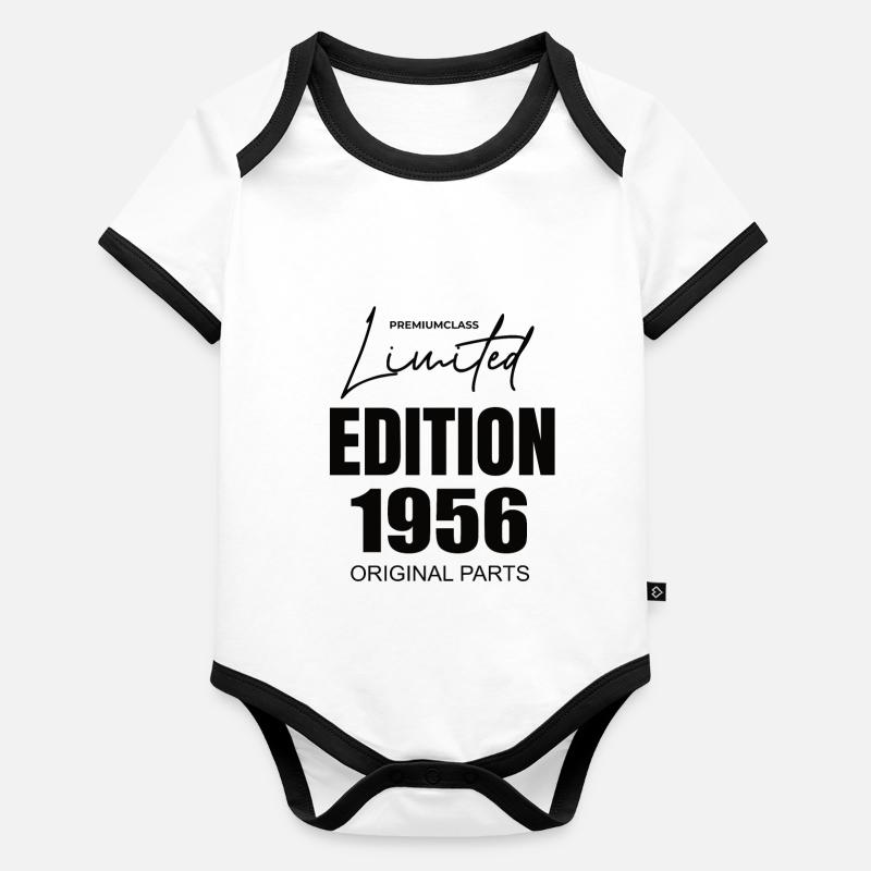 Limited Edition 1956 Baby Bio-Kurzarm-Kontrastbody