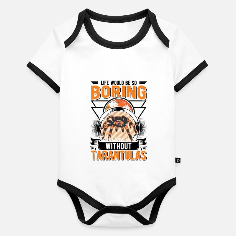 Tarantula Spider Tarantula Organic Baby Contrasting Bodysuit