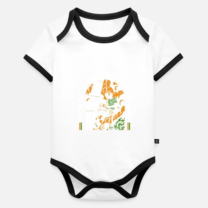 Baumklettern Baumpfleger Arborist Baumkletterer Baby Bio-Kurzarm-Kontrastbody
