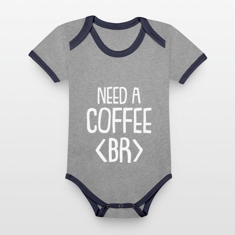 Programmierer Coder Software Entwickler Baby Bio-Kurzarm-Kontrastbody
