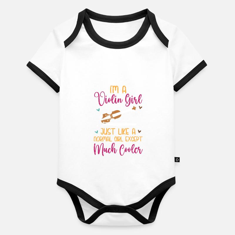 Ich Bin Ein Baby Bio-Kurzarm-Kontrastbody