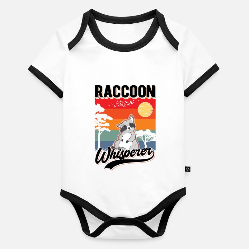 Waschbär Flüsterer Raccoon Whisperer Body Bébé bio contrasté manches courtes