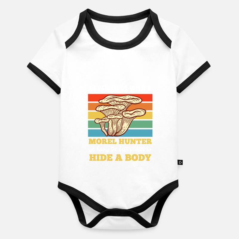 Don't mess with a morel collector Organic Baby Contrasting Bodysuit