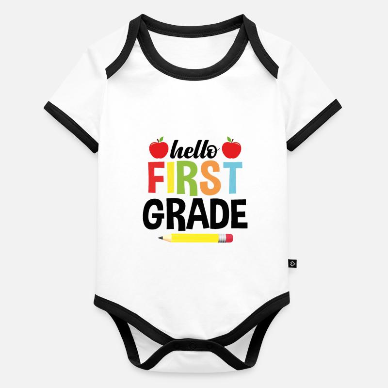 Hello First Year - Organic Baby Contrasting Bodysuit - 