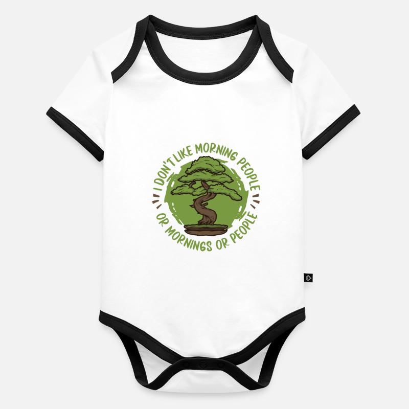 Bonsai Tree Organic Baby Contrasting Bodysuit