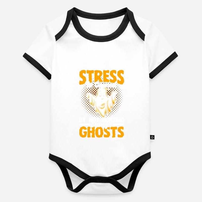 Ghost Hunters Ghosts Paranormal Investigation Organic Baby Contrasting Bodysuit