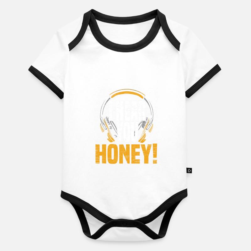 Ingénieur du son Tontechniker Body Bébé bio contrasté manches courtes