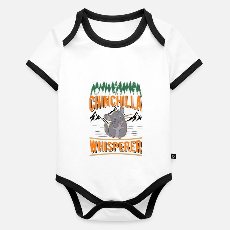 Chinchilla Flüsterer Chinchilla Whisperer Organic Baby Contrasting Bodysuit