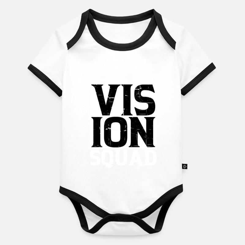 Escouade Vision 4 Body Bébé bio contrasté manches courtes